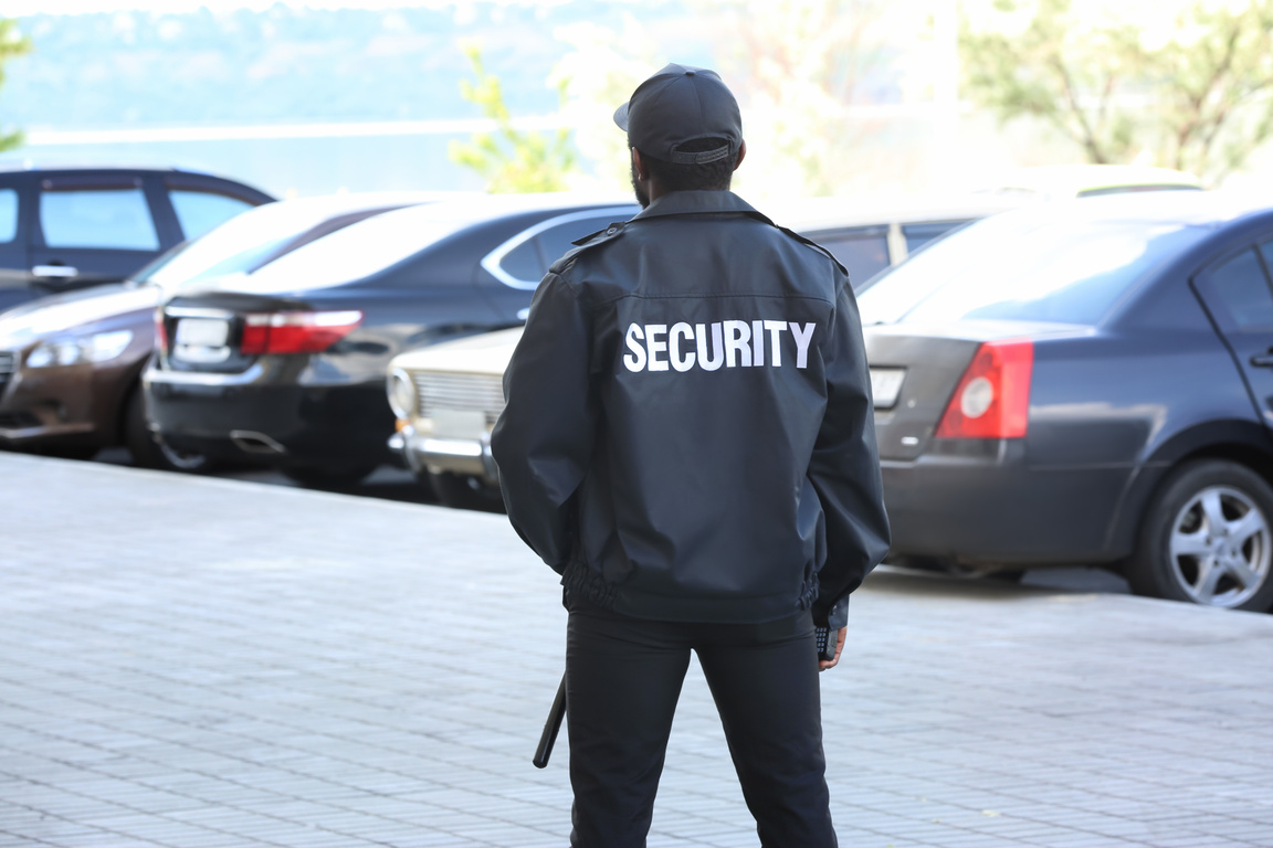 Security Guard on Car Parking